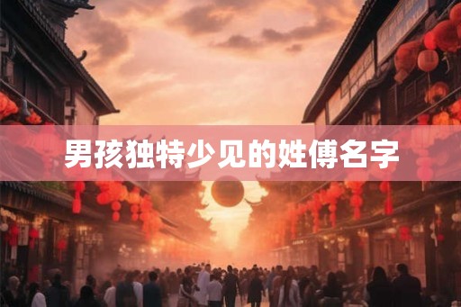男孩独特少见的姓傅名字