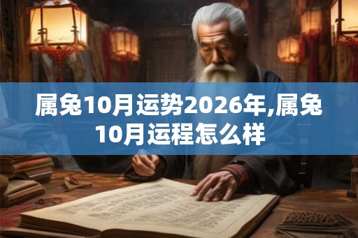 属兔10月运势2026年,属兔10月运程怎么样