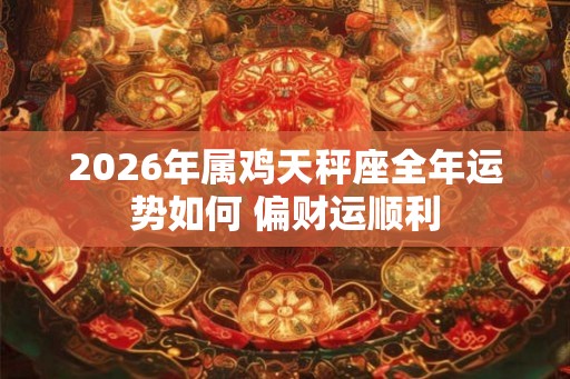2026年属鸡天秤座全年运势如何 偏财运顺利