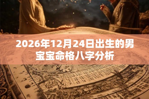 2026年12月24日出生的男宝宝命格八字分析 2026年12月24日出生的男宝宝命格八字分析