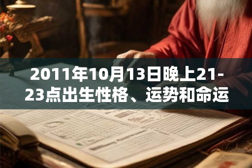 2011年10月13日晚上21-23点出生性格、运势和命运