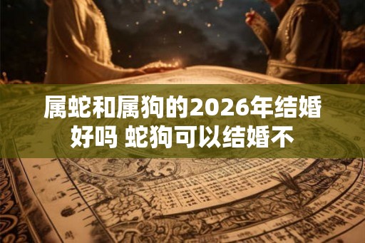 属蛇和属狗的2026年结婚好吗 蛇狗可以结婚不 属蛇和属狗的2026年结婚好吗 蛇狗可以结婚不