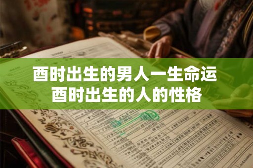 酉时出生的男人一生命运 酉时出生的人的性格 酉时出生的男人一生命运 酉时出生的人的性格