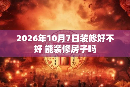 2026年10月7日装修好不好 能装修房子吗 2026年10月7日装修好不好 能装修房子吗