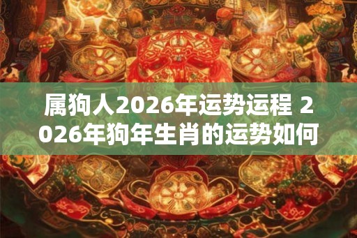 属狗人2026年运势运程 2026年狗年生肖的运势如何