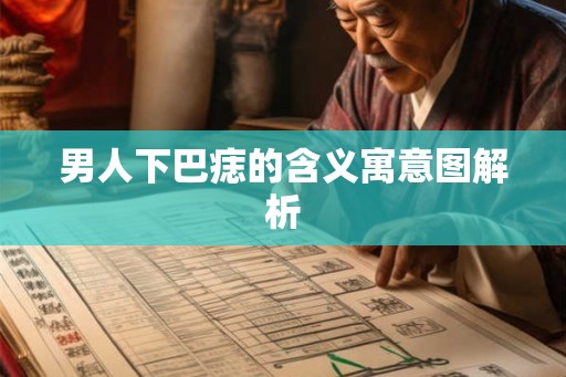 男人下巴痣的含义寓意图解析