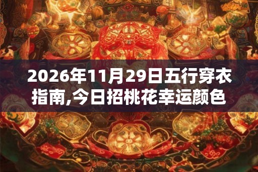 2026年11月29日五行穿衣指南,今日招桃花幸运颜色