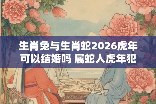 生肖兔与生肖蛇2026虎年可以结婚吗 属蛇人虎年犯太岁不