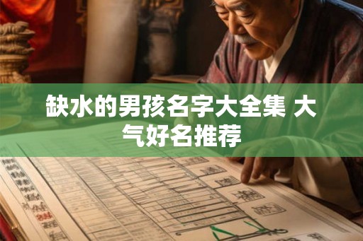 缺水的男孩名字大全集 大气好名推荐