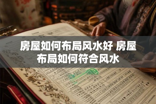 房屋如何布局风水好 房屋布局如何符合风水