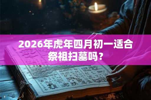 2026年虎年四月初一适合祭祖扫墓吗？