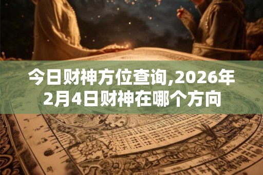 今日财神方位查询,2026年2月4日财神在哪个方向