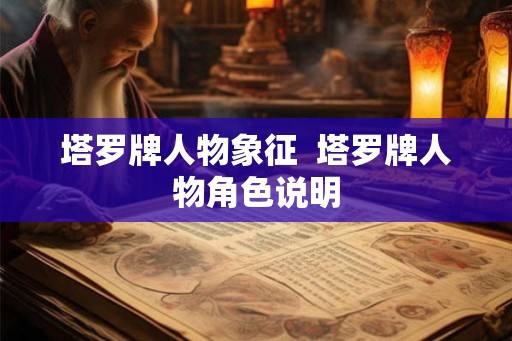 塔罗牌人物象征  塔罗牌人物角色说明
