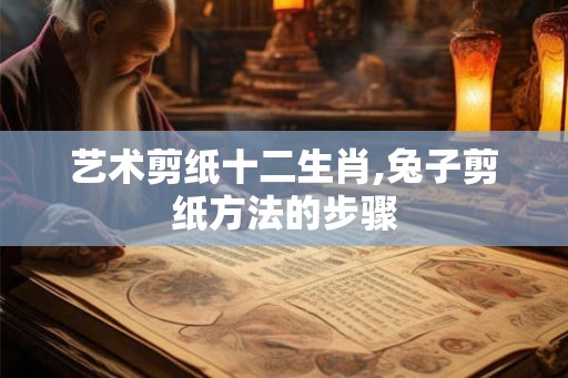 艺术剪纸十二生肖,兔子剪纸方法的步骤