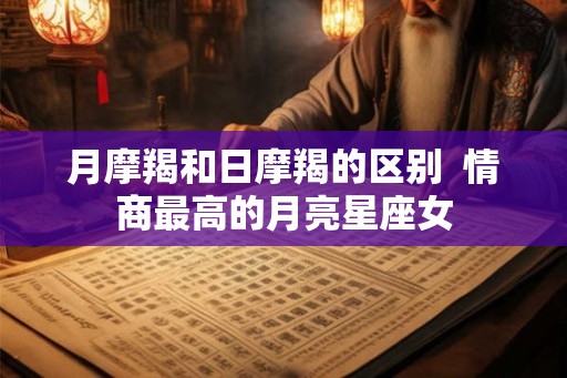 月摩羯和日摩羯的区别 情商最高的月亮星座女 月摩羯和日摩羯的区别 情商最高的月亮星座女