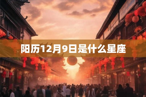 阳历12月9日是什么星座