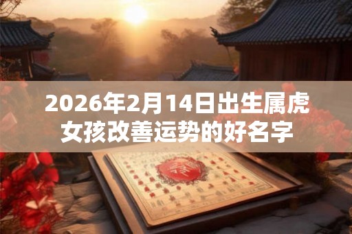 2026年2月14日出生属虎女孩改善运势的好名字