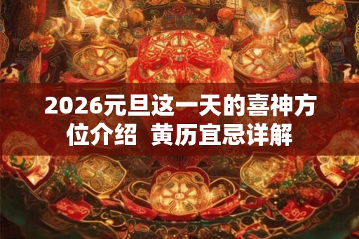 2026元旦这一天的喜神方位介绍  黄历宜忌详解