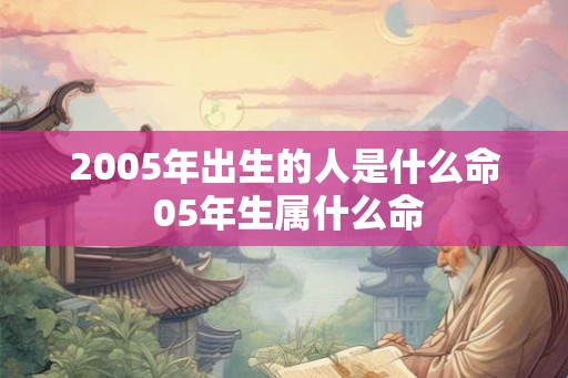 2005年出生的人是什么命 05年生属什么命