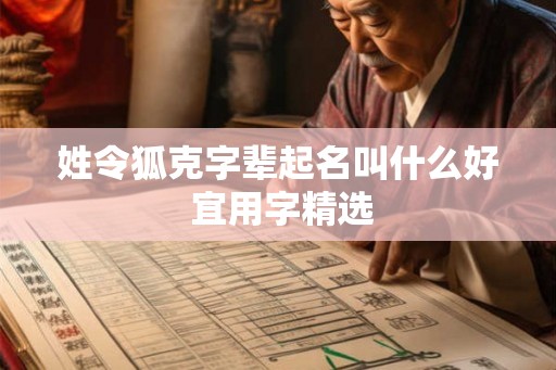 姓令狐克字辈起名叫什么好 宜用字精选