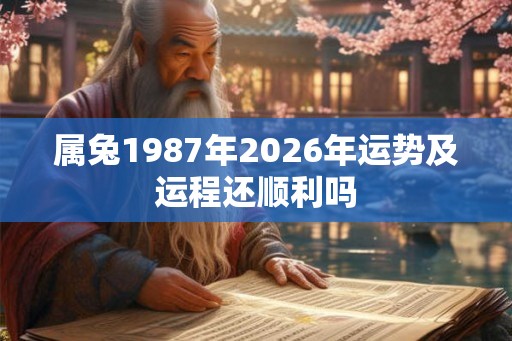 属兔1987年2026年运势及运程还顺利吗
