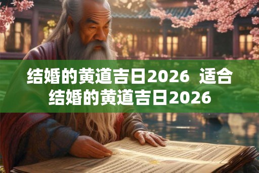 结婚的黄道吉日2026 适合结婚的黄道吉日2026 结婚的黄道吉日2026 适合结婚的黄道吉日2026