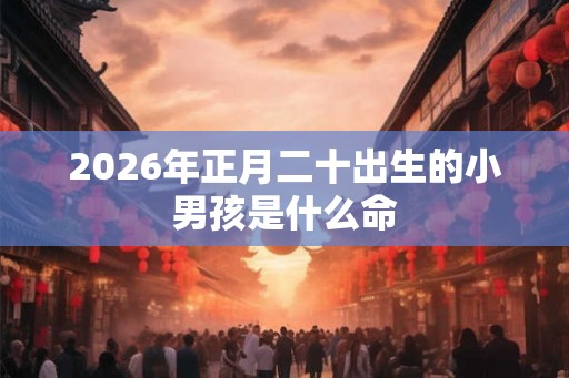 2026年正月二十出生的小男孩是什么命