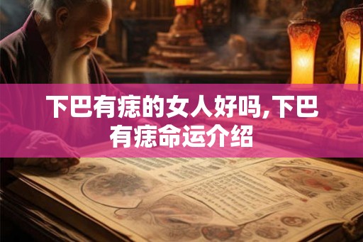 下巴有痣的女人好吗,下巴有痣命运介绍 下巴有痣的女人好吗,下巴有痣命运介绍