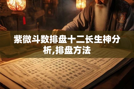 紫微斗数排盘十二长生神分析,排盘方法