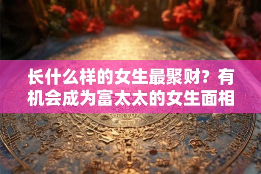 长什么样的女生最聚财?有机会成为富太太的女生面相? 长什么样的女生最聚财?有机会成为富太太的女生面相?