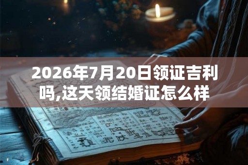 2026年7月20日领证吉利吗,这天领结婚证怎么样