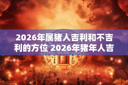 2026年属猪人吉利和不吉利的方位 2026年猪年人吉凶方位