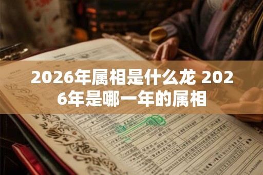 2026年属相是什么龙 2026年是哪一年的属相