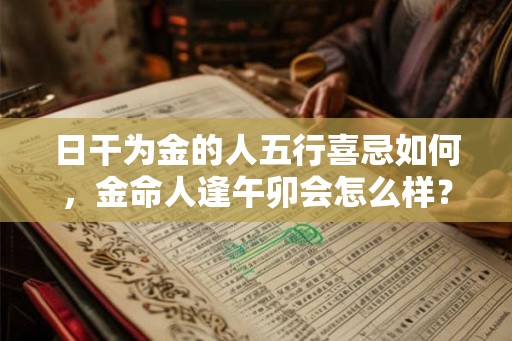 日干为金的人五行喜忌如何，金命人逢午卯会怎么样？