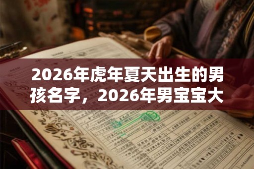 2026年虎年夏天出生的男孩名字，2026年男宝宝大气名字
