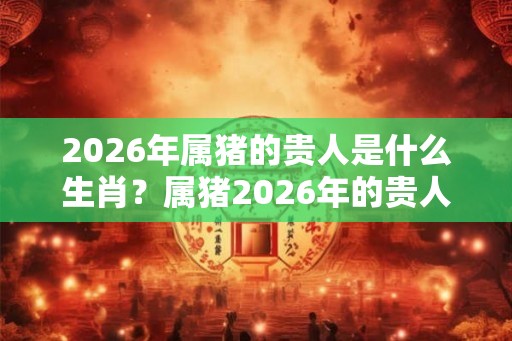 2026年属猪的贵人是什么生肖？属猪2026年的贵人是谁？