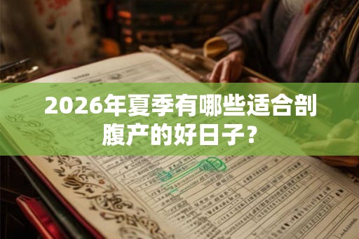 2026年夏季有哪些适合剖腹产的好日子？