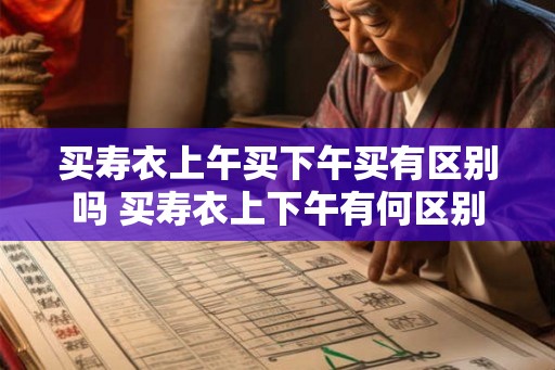 买寿衣上午买下午买有区别吗 买寿衣上下午有何区别
