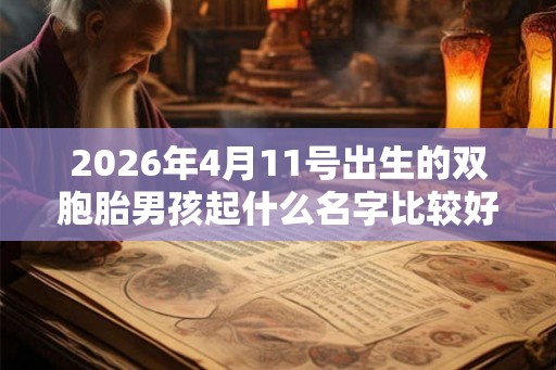 2026年4月11号出生的双胞胎男孩起什么名字比较好,五行属什么 2026年4月11号出生的双胞胎男孩起什么名字比较好,五行属什么
