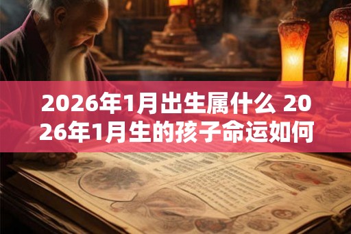 2026年1月出生属什么 2026年1月生的孩子命运如何
