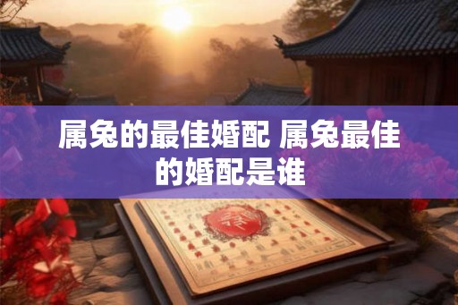 属兔的最佳婚配 属兔最佳的婚配是谁 属兔的最佳婚配 属兔最佳的婚配是谁