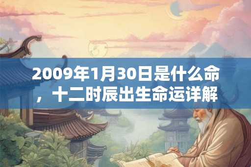 2009年1月30日是什么命,十二时辰出生命运详解 2009年1月30日是什么命,十二时辰出生命运详解