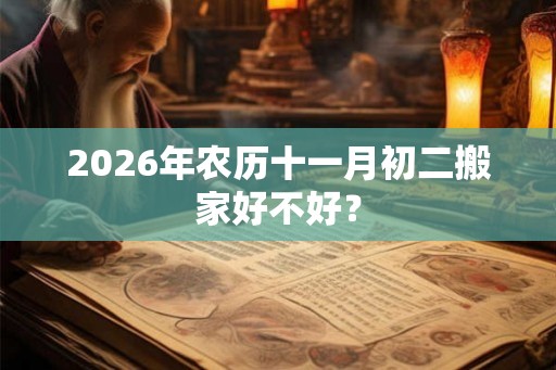 2026年农历十一月初二搬家好不好？