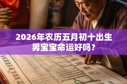 2026年农历五月初十出生男宝宝命运好吗？