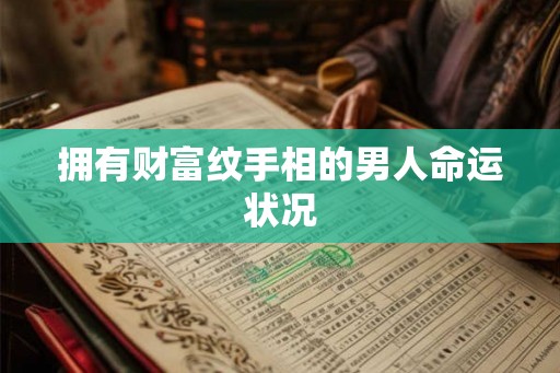拥有财富纹手相的男人命运状况