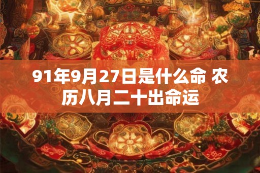 91年9月27日是什么命 农历八月二十出命运