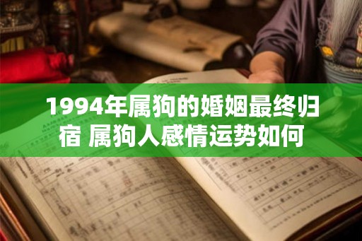 1994年属狗的婚姻最终归宿 属狗人感情运势如何