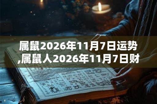 属鼠2026年11月7日运势,属鼠人2026年11月7日财运,生肖鼠2026年11月7日运势 属鼠2026年11月7日运势,属鼠人2026年11月7日财运,生肖鼠2026年11月7日运势