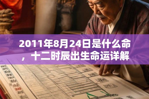 2011年8月24日是什么命，十二时辰出生命运详解