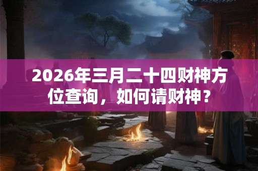 2026年三月二十四财神方位查询，如何请财神？